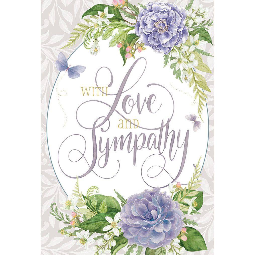 Pictura With Love & Sympathy card from the Everyday Cards collection, featuring heartfelt floral design and delicate lettering.